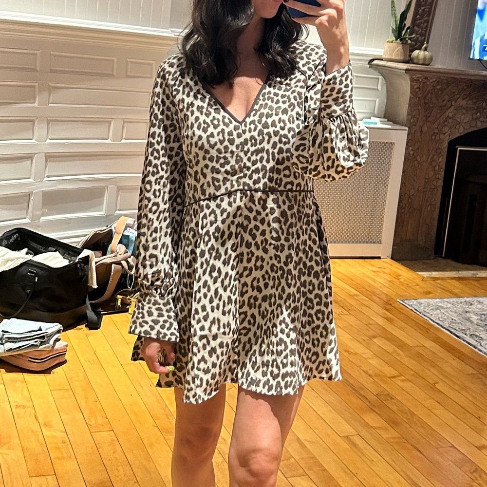 H&M cheetah print dress